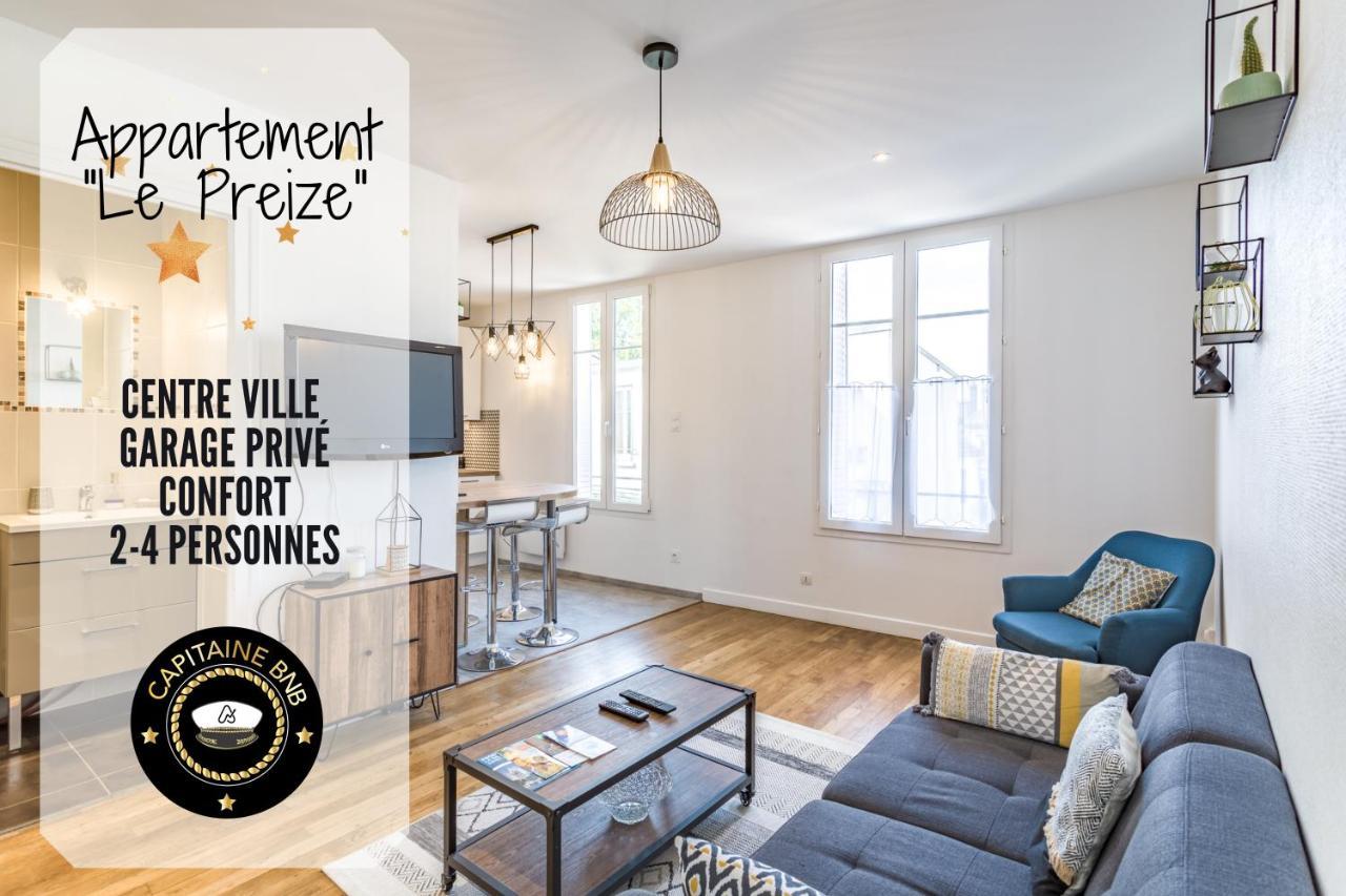 Appartement Le Preize - Centre ville - Garage privé Troyes Exterior foto